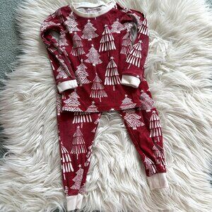 Burt's Bees Baby two piece tree pajamas size 2T // 3658